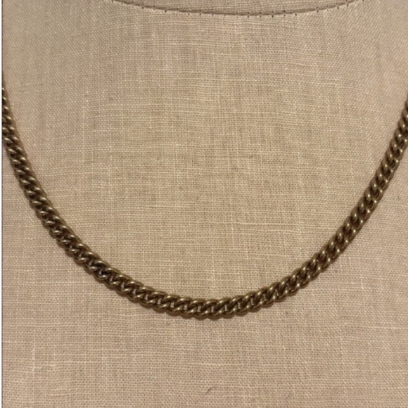 NWOT Kendra Scott Ace Necklace Vintage Gold - Picture 3 of 10